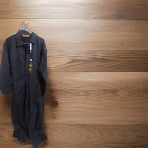 Berne Workwear Mens Overalls Navy Blue Chest 48inch Chest Short